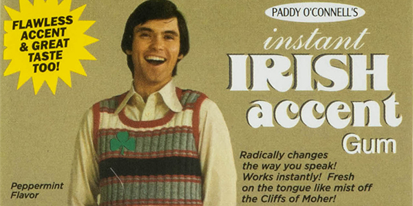 Instant Irish Accent chewing gum