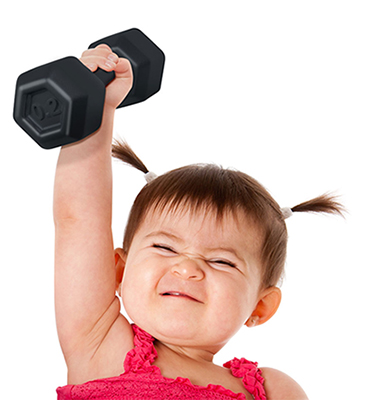 Buff Baby dumbbell rattle