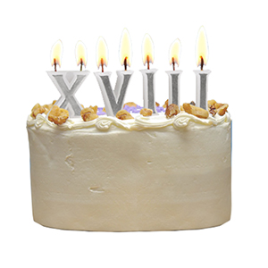 Roman birthday candles