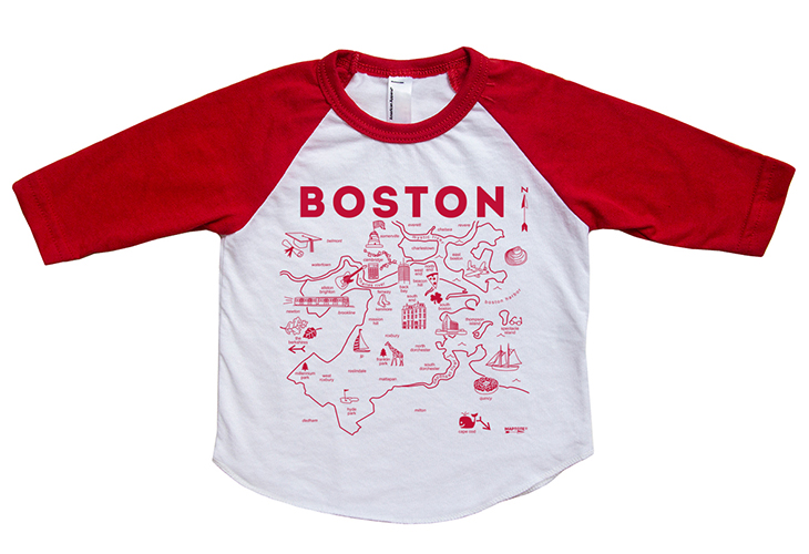 Boston baby baseball tee