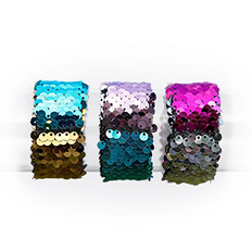 sequin slap bracelet