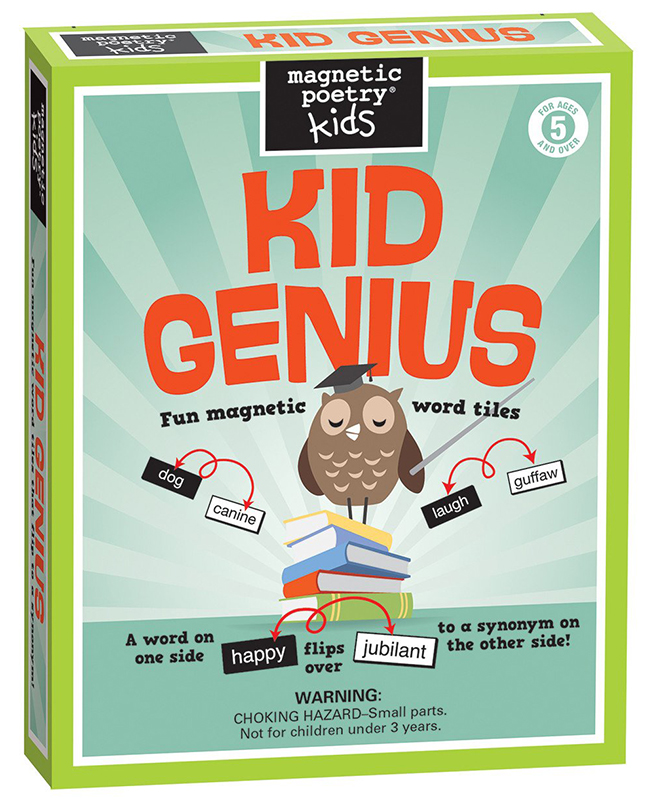 Kid Genius magnetic poetry kit