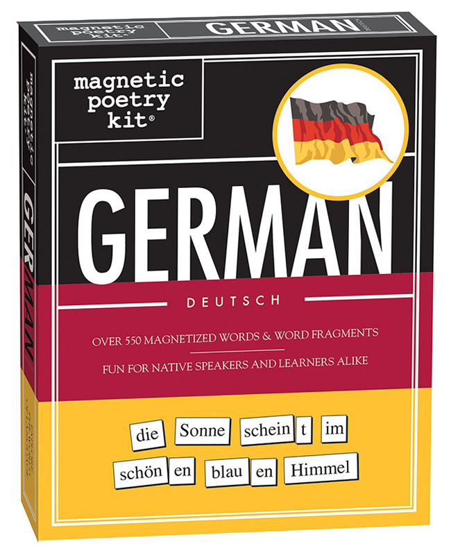 German magnetic poetry