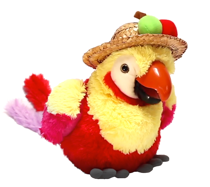 plush singing parrot