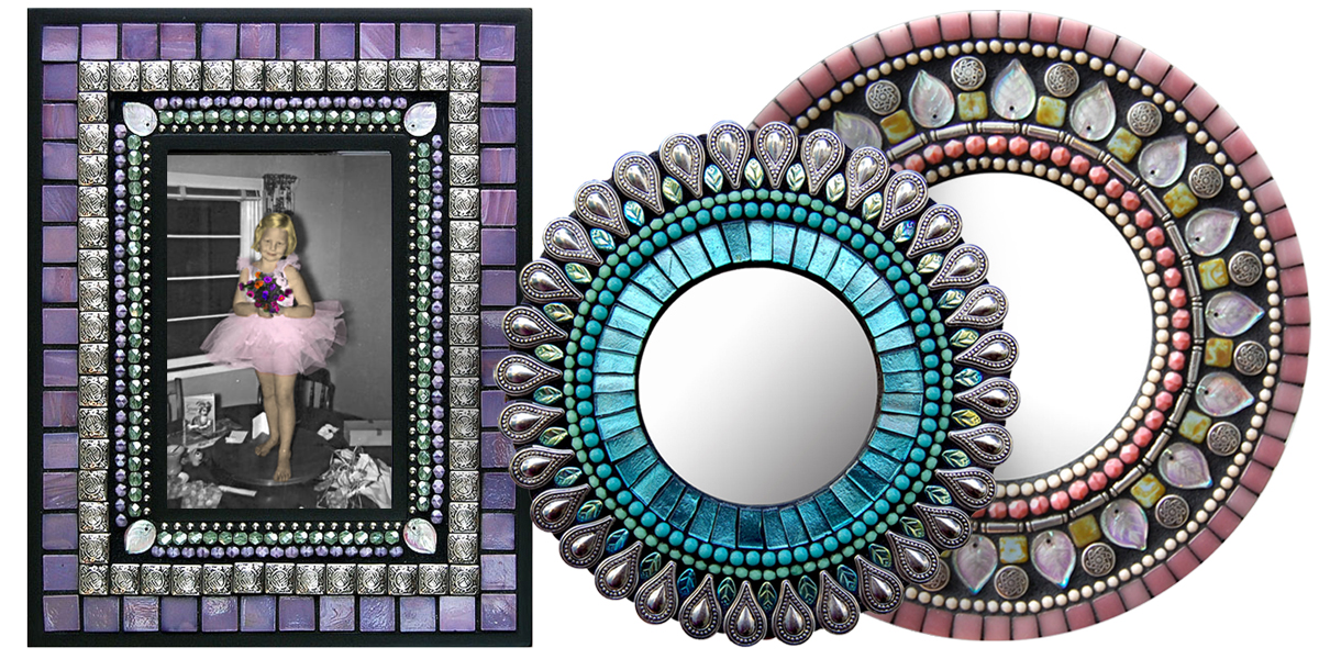 Zetamari mosaic mirrors